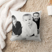 カスタム写真/紫フローラブーケ クッション (ブランケット)