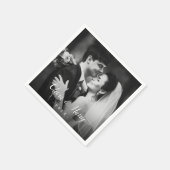 カスタム写真 | 結婚の紙 スタンダードカクテルナプキン (角)