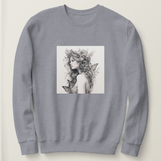 カスタム写真(自分の写真や文字の追加) スウェットシャツ (デザイン正面)