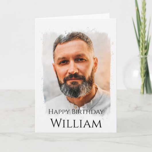 カスタム写真、誕生日カード カード (正面)