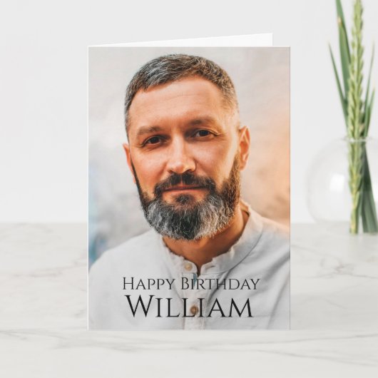 カスタム写真、誕生日カード カード (正面)