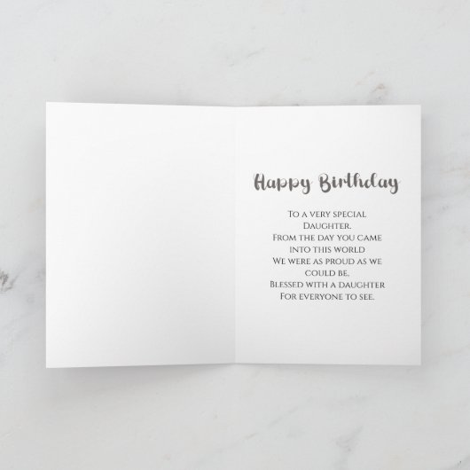 カスタム写真、誕生日 カード (内部)