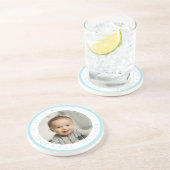 カスタム写真 誕生日 男の子 シンプル コースター (側面)