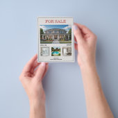 カスタム写真 - 販売不動産 チラシ (手)