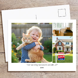 カスタム写真 面白い家族の引用 私たちは家を移転しました ポストカード