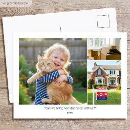 カスタム写真 面白い家族の引用 私たちは家を移転しました ポストカード