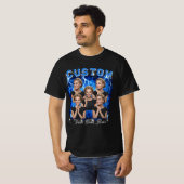 カスタム写真 90年代ブートレグ ラップ Tシャツ (正面フル)