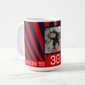 カスタム写真、ANY AGE応援誕生日Mag コーヒーマグカップ (正面左)