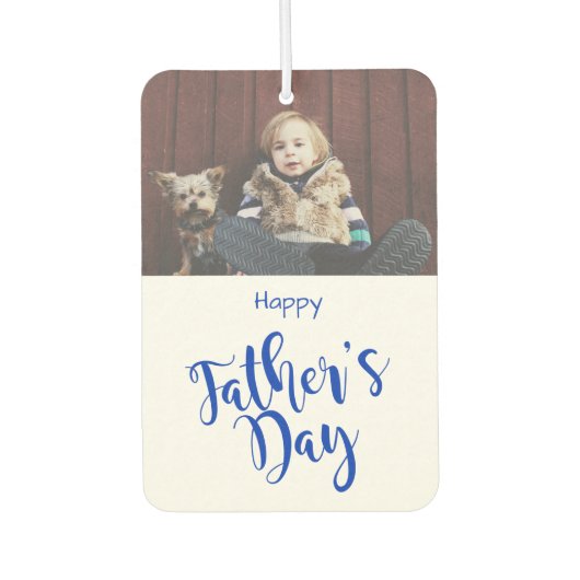 カスタム写真 | Happy Father's Day カーエアーフレッシュナー (正面)