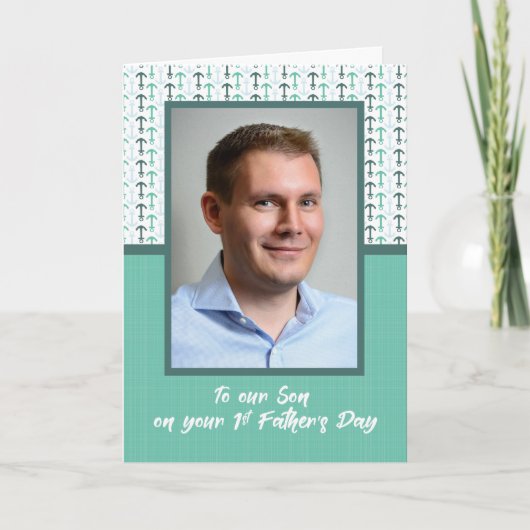 カスタム写真、Son First Fanteers Dayいかり カード (正面)