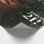 カスタム写真Birthday Party Magazine表紙 ラッピングペーパー (角)