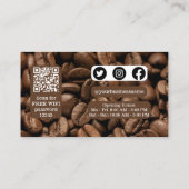 カスタム写真Coffee Beans名刺 ロイヤリティカード (裏面)