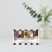 カスタム写真Coffee Beans名刺 ロイヤリティカード (スタンド正面)