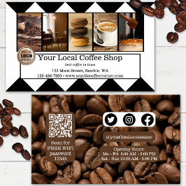 カスタム写真Coffee Beans名刺 ロイヤリティカード