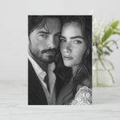 カスタム写真DIYスイート結婚QRコードの挿入 招待状 (スタンド正面)