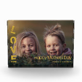 カスタム写真Happy Mothersモダン Dayフォトブロック フォトブロック (正面)