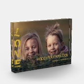 カスタム写真Happy Mothersモダン Dayフォトブロック フォトブロック (左)