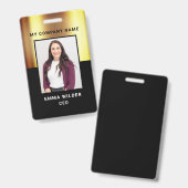 カスタム写真IDバッジ バッジ (正面&裏面)