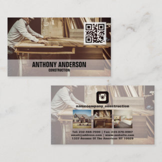 カスタム写真instagramアイコンQRコード 名刺