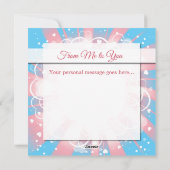 カスタム写真LGBTトランスジェンダーのバレンタインデー シーズンカード (裏面)