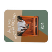 カスタム写真Our Trip to Japan Souvenir マグネット (横)