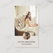 カスタム写真QRコードソーシャルメディア写真家 名刺 (正面)