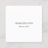 カスタム写真Qrコードモダンブランドカラー スクエア名刺 (正面)