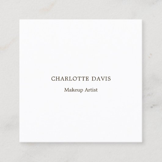 カスタム写真Qrコードモダンブランドカラー スクエア名刺 (正面)