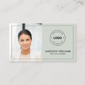 カスタム写真QRコード名刺 名刺 (正面)