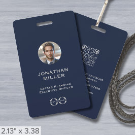 カスタム写真QRコード従業員IDバッジ バッジ