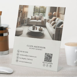 カスタム写真QRコード業務 台座サイン