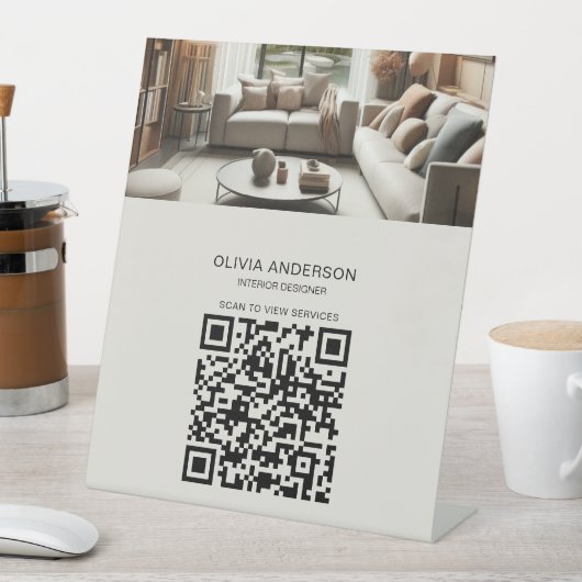 カスタム写真QRコード業務 台座サイン (インサイチュ)