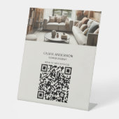 カスタム写真QRコード業務 台座サイン (正面)