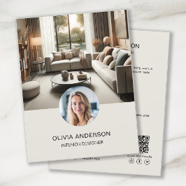 カスタム写真QRコードSNSプロフェッショナル チラシ