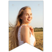 カスタム写真RoseGold Pink 2023グラッドパーティー バンティングフラッグ (第3の旗)