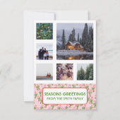 カスタム写真Sweet Candy Canes Christmas Card (正面)