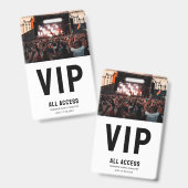 カスタム写真VIPオールアクセスパスコンサート バッジ (表裏)
