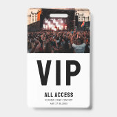 カスタム写真VIPオールアクセスパスコンサート バッジ (裏面)