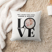 カスタム写真We Love Youパパ父の日 クッション (ブランケット)