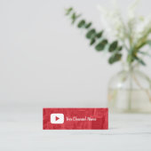 カスタム写真YouTubeチャンネル YouTuber スキニー名刺 (スタンド正面)