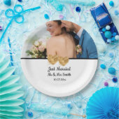 カスタム写結婚真紙プレート ペーパープレート (パーティー)