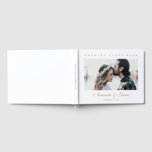 カスタム写結婚真 ゲストブック (全面)