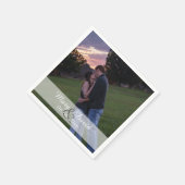 カスタム写結婚真 スタンダードカクテルナプキン (角)