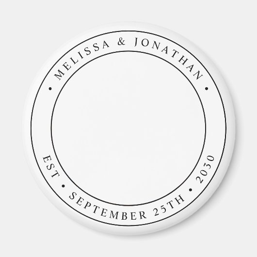 カスタム写結婚真 マグネット (正面)