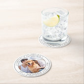 カスタム写結婚真 ラウンドペーパーコースター (インサイチュ)