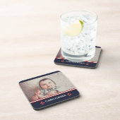 カスタム写航海の真海軍ブルーレッドホワイト コースター (右側)