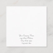 カスタム冬の休日ギフトイヤリングディスプレイカード 予約カード (裏面)