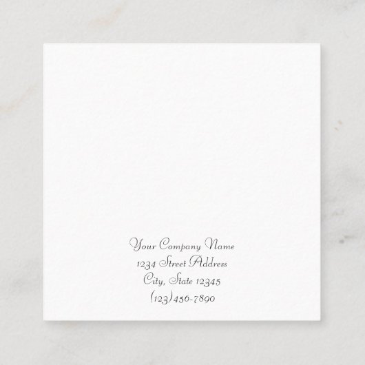 カスタム冬の休日ギフトイヤリングディスプレイカード 予約カード (裏面)