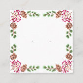 カスタム冬の休日ギフトイヤリングディスプレイカード 予約カード (正面)