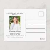 カスタム冬の季節実在財産マーケティング ポストカード (裏面)